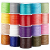 20 Rolls 20 Colors Waxed Polyester Cords YC-PH0002-45-1