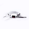 Adjustable Polycotton(Polyester Cotton) Yarn Braided Slider Bracelets BJEW-P252-E02-2