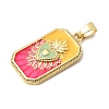 Brass Enamel Pendants X-KK-L190-008G-03-5