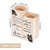 Wooden Candle Holder AJEW-WH0257-003-2