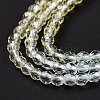 Transparent Gradient Color Glass Beads Strands GLAA-G101-2mm-16-6