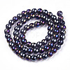 Electroplate Transparent Glass Beads Strands X-GLAA-T032-T6mm-AB03-3