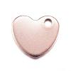 Ion Plating(IP) 304 Stainless Steel Stamping Blank Tag Charms STAS-D167-27RG-1