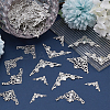 100Pcs 4 Styles Iron Filigree Joiners Sets IFIN-PH0002-18P-4