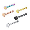 304 Stainless Steel Heart Nose Bone Rings WG0DFB7-04-5
