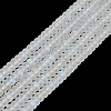 Frosted Transparent Glass Beads Strands FGLA-M002-01I-1