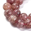 Natural Strawberry Quartz Beads Strands G-J373-16-8mm-01-5