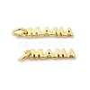 Mother's Day Brass Pendants KK-G399-25-4