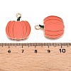 Thanksgiving Day Theme Alloy Enamel Pendants X-ENAM-T020-35I-3