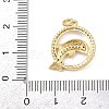 Brass Micro Pave Cubic Zirconia Pendants KK-H525-01A-G-3