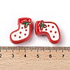 Christmas Decorations Theme Opaque Acrylic Bead with Enamel X-OACR-Z021-01F-3