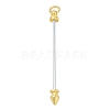 Alloy Bar Beadable Keychain for Jewelry Making DIY Crafts KEYC-A015-01G-1