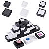 30Pcs 6 Styles Square ABS Plastic & Acrylic Loose Diamond Storage Boxes CON-WR0001-09-2