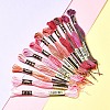 12 Skeins 12 Colors 6-Ply Polyester Embroidery Floss OCOR-FS0001-01A-02-7