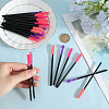 32Pcs 4 Styles Plastic &  Silicone Eye Lashes Cosmetic Brushes AJEW-GF0010-51-3