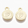 Brass Coin Charms KK-R132-090-NF-2
