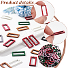 140Pcs 7 Colors Wood Pendants WOOD-NB0002-29-4