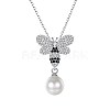Trendy 925 Sterling Silver Pendant Necklaces NJEW-BB34171-P-1