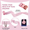 3 Rolls 3 Colors Wrinkle Polyester Ribbon OCOR-TA0002-98B-5