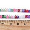 Dyed Natural Malaysia Jade Rondelle Beads Strands X-G-E316-2x4mm-67-2