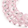 Transparent Baking Paint Glass Beads Strands DGLA-A034-T6mm-D04-3