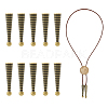 10Pcs Alloy Cord Ends FIND-FH0009-40AB-1