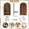 Wood Wall Storage Rack AJEW-WH0796-43B-2