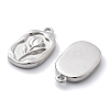 Anti-Tarnish 304 Stainless Steel Pendants STAS-R130-55P-2