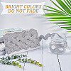 10 Yard Metallic Polyester Wavy Fringe Trim Ribbon SRIB-GF0001-38S-6