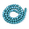 Frosted Opaque Glass Beads Strands GLAA-T032-P6mm-MBB13A-2