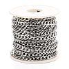 Tarnish Resistant 304 Stainless Steel Cuban Link Chains CHS-K016-02A-P-2