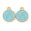 Alloy Enamel Pendants ENAM-S124-01B-16E-1