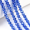 Electroplate Glass Beads Strands EGLA-A034-T3mm-A32-4