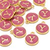 Golden Plated Alloy Enamel Charms ENAM-S118-08Y-4