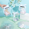 10Pcs Rectangle Clear Plastic Gift Packing Boxes with Paper Top and Bottom CON-WH0099-96A-3