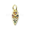 Brass Micro Pave Cubic Zirconia Pendants KK-H475-54G-01-1