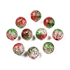 Transparent Crackle Acrylic Beads CACR-N002-13A-3