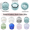 16Pcs 8 Colors Glass Bead Cone for Wind Chimes Making GLAA-SC0002-73-2
