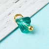 Electroplate Glass Charms PALLOY-JF00821-06-3