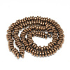 Electroplate Non-magnetic Synthetic Hematite Beads Strands G-T061-42E-2