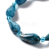 Natural Apatite Beads Strands G-B028-A09-4