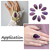 Natural Amethyst Cabochons G-N326-72C-7