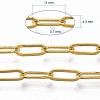 Brass Paperclip Chains X-CHC-S008-001B-G-4