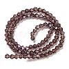 Transparent Electroplate Glass Beads Strands GLAA-F029-2mm-C05-2