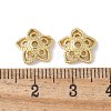 Flower Brass Bead Caps KK-F892-34G-14-2