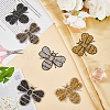 12Pcs 6 Styles Bees Hotfix Rhinestone Iron on Patches Appliques DIY-CP0009-67-4