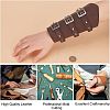 Leatheroid Punk Style Cuff Wristband for Bikers AJEW-WH0020-38A-3