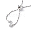 Brass Box Chains Slider Bracelet Makings KK-E068-VD012-1-3