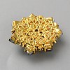 Brass Glass Rhinestones Buttons KK-WH0816-011G-D-2