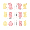 6Pcs 6 Styles Easter Theme Plastic Cookie Cutters EAER-PW0001-069-5